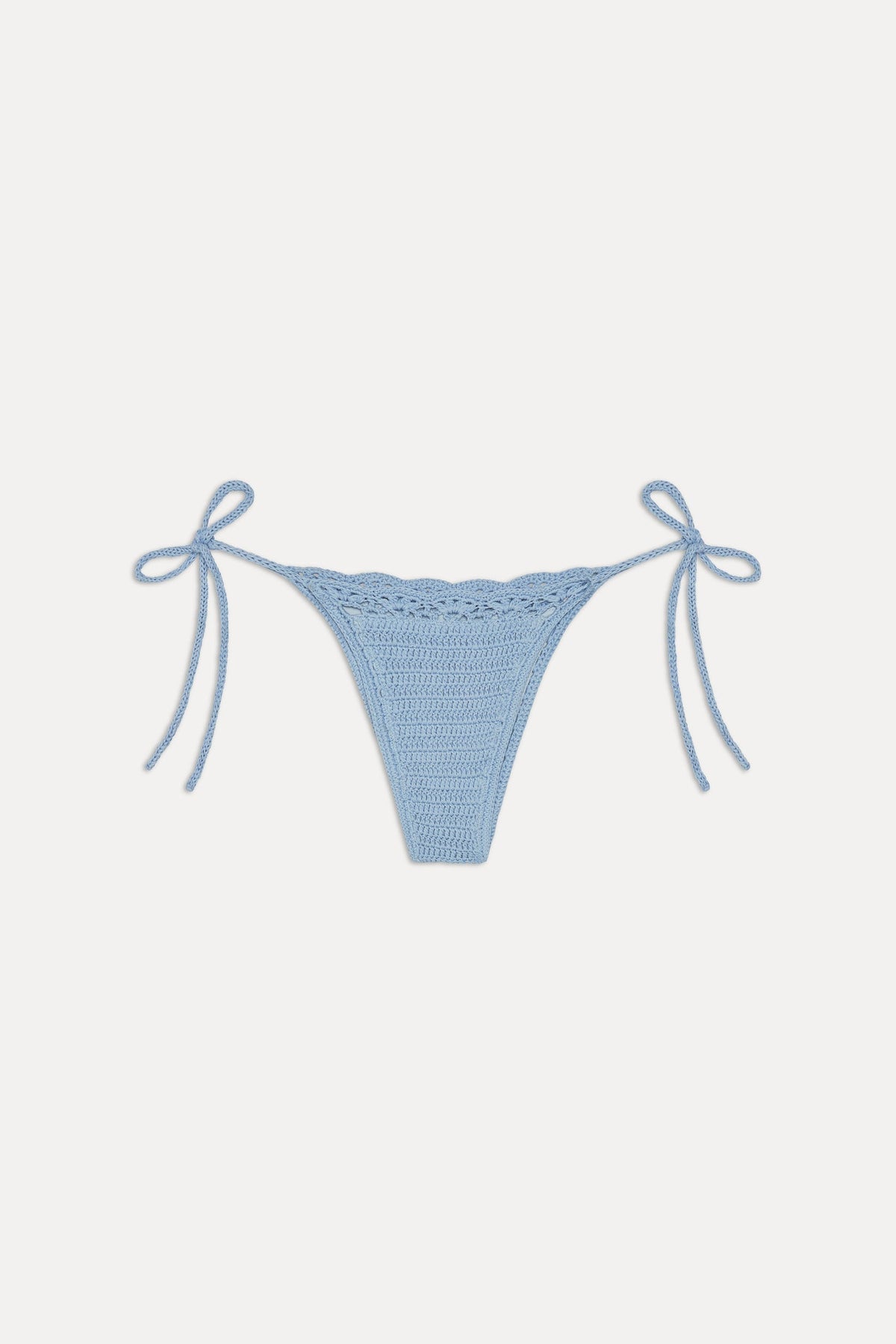 Mackenzie Crochet String Bikini Bottom - Blue Jay | Frankies Bikinis