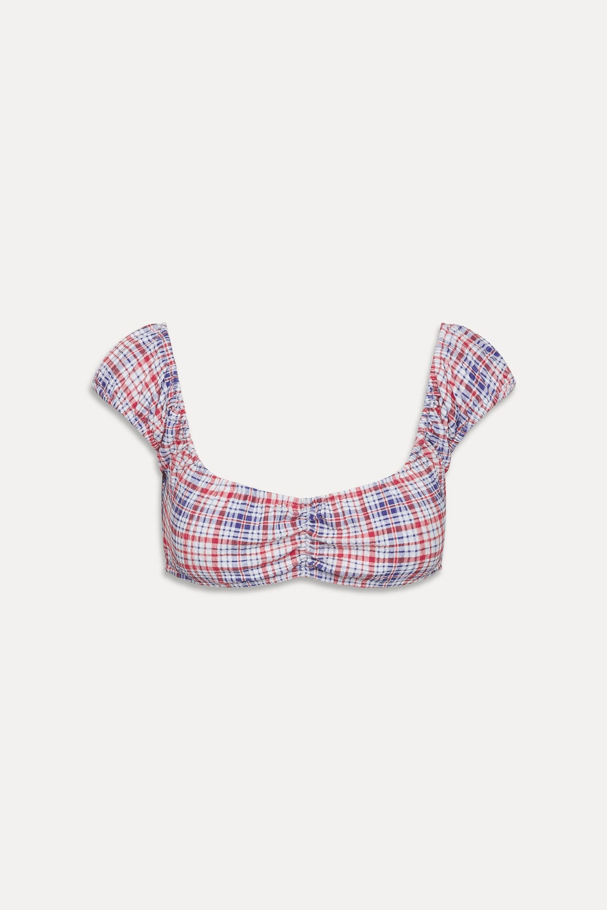 Charlotte Bikini Top - Americana Plaid | Frankies Bikinis