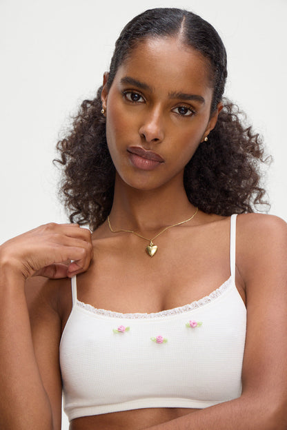 Beck High Waisted Bikini Bottom - White | Frankies Bikinis