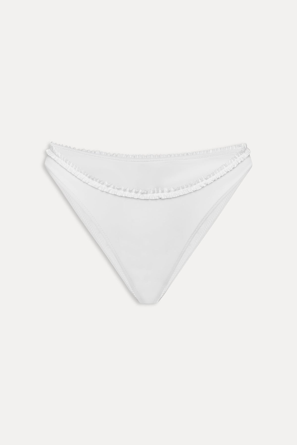 Full Moon Micro Bikini Bottom - Optic White | Frankies Bikinis