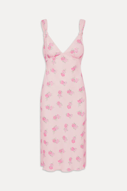 Gem Floral Midi Dress - Fresh Rose | Frankies Bikinis