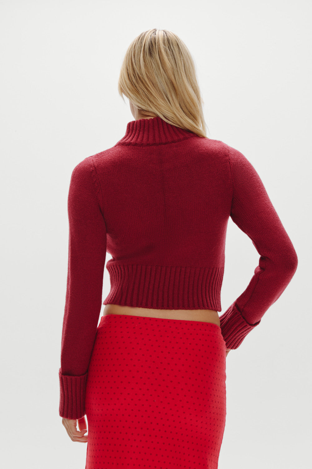 Laurel Knit Turtleneck Sweater - Rosewood | Frankies Bikinis