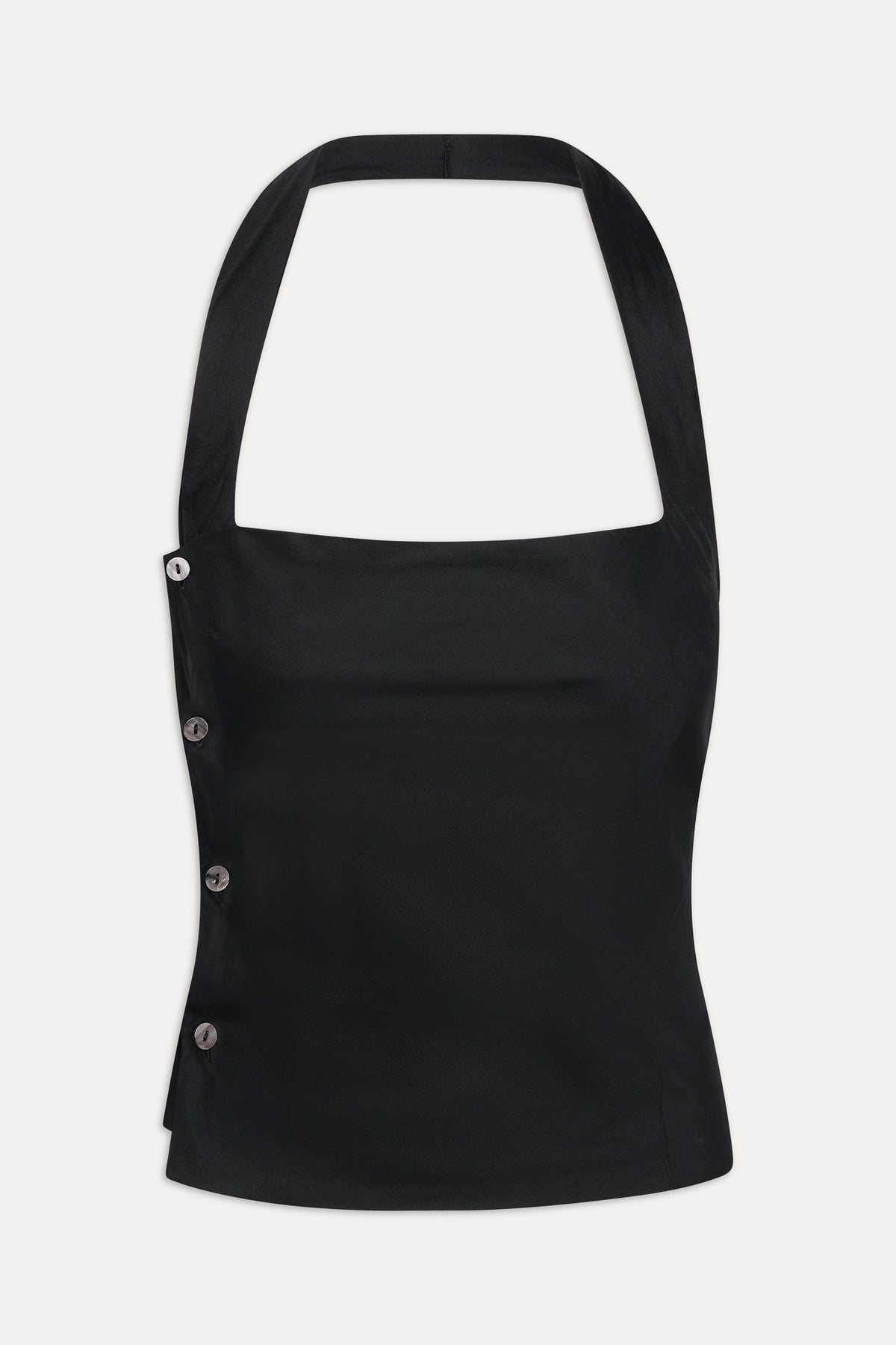 Sterling Cotton Wrap Halter Top - Midnight Serenade | Frankies Bikinis