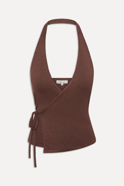 Lullaby Halter Wrap Top - Brown Sugar | Frankies Bikinis