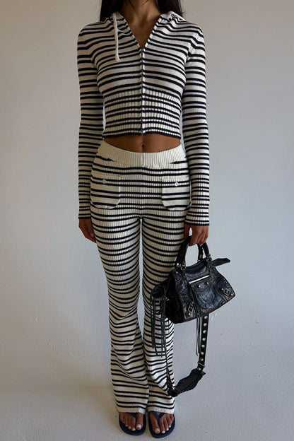 Camden Striped Knit Pants - Starlit Stripe | Frankies Bikinis