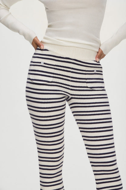 Camden Striped Knit Pants - Starlit Stripe | Frankies Bikinis