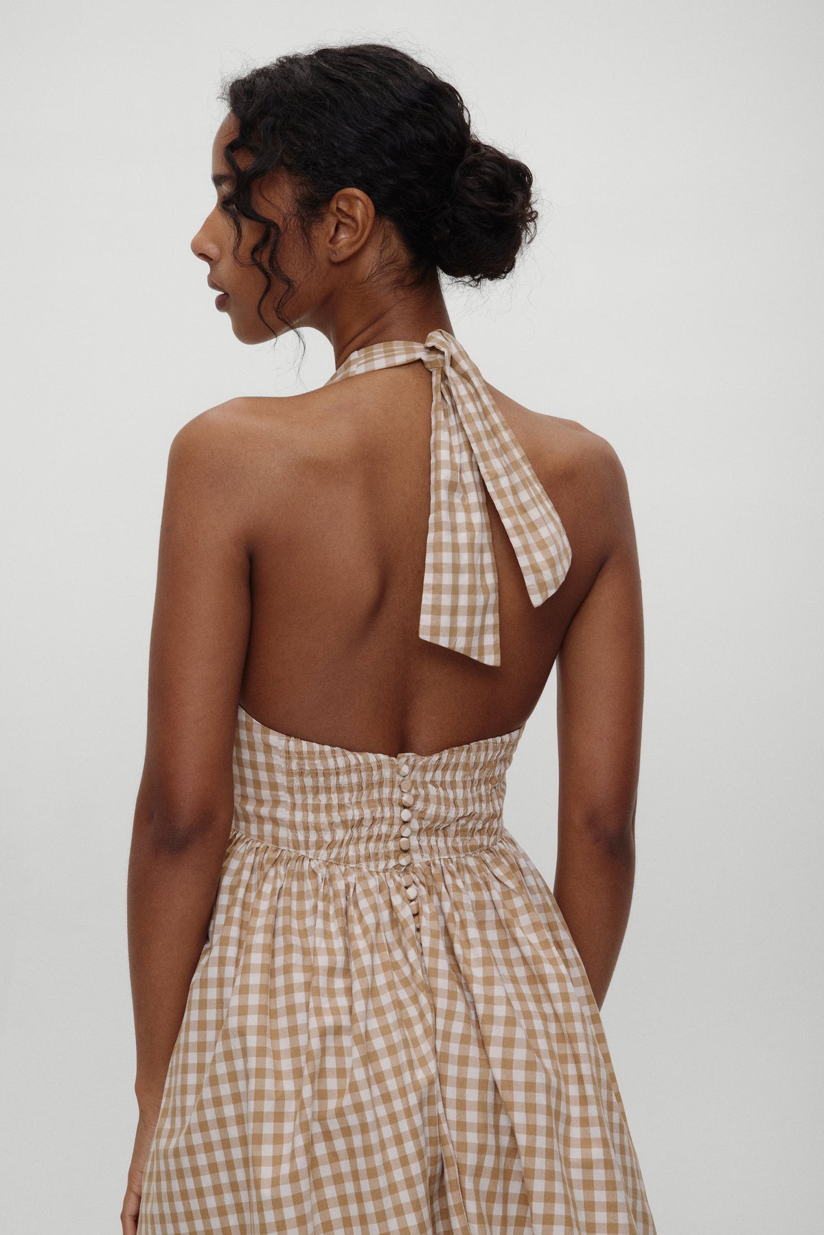 x BELLA HADID Prairie Midi Dress - Rodeo Gingham | Frankies Bikinis