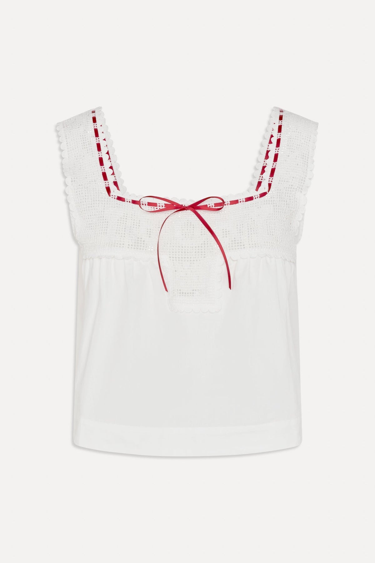 x BELLA HADID Heirloom Top - White | Frankies Bikinis