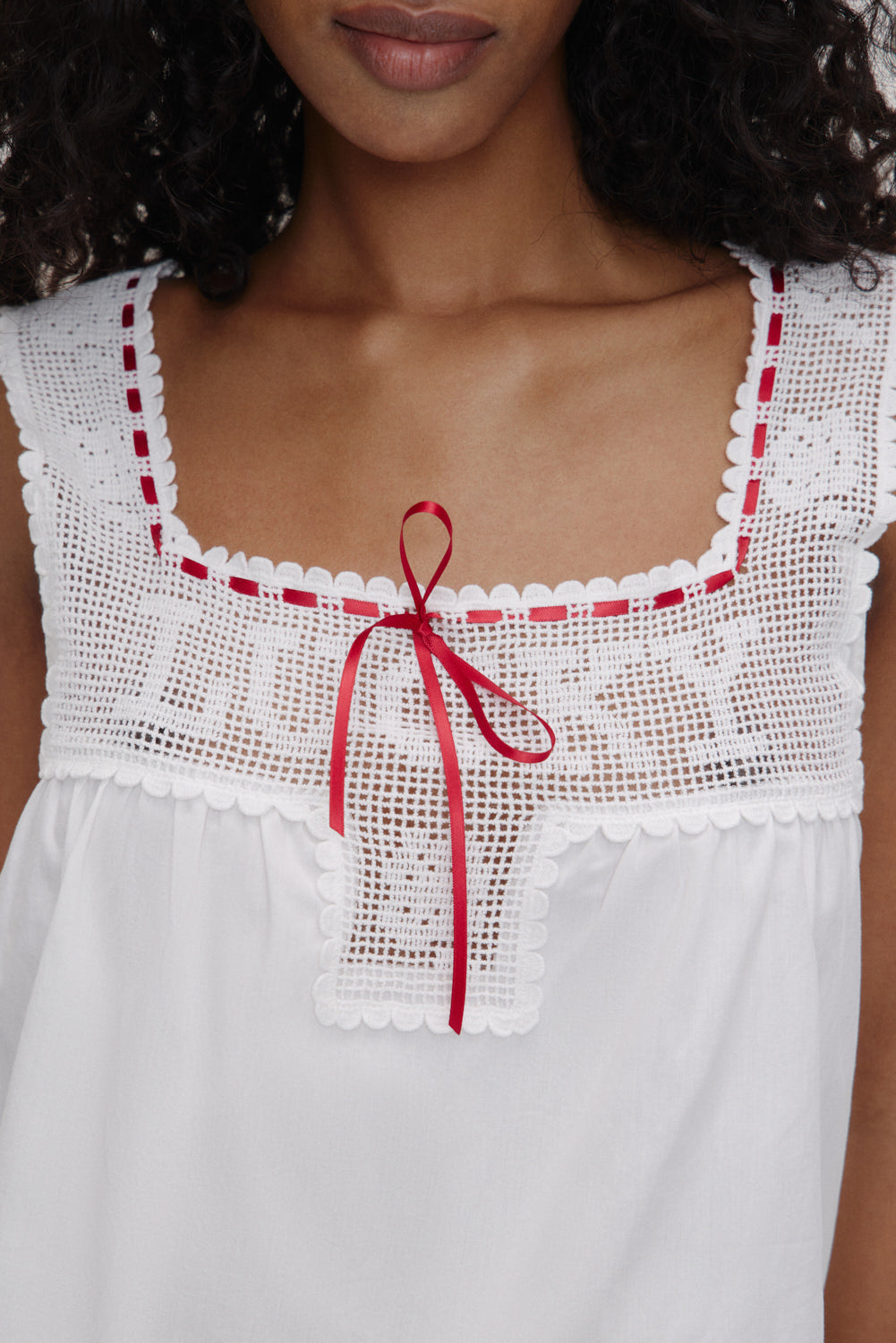 x BELLA HADID Heirloom Top - White | Frankies Bikinis
