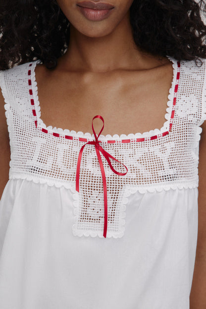 x BELLA HADID Heirloom Top - White | Frankies Bikinis