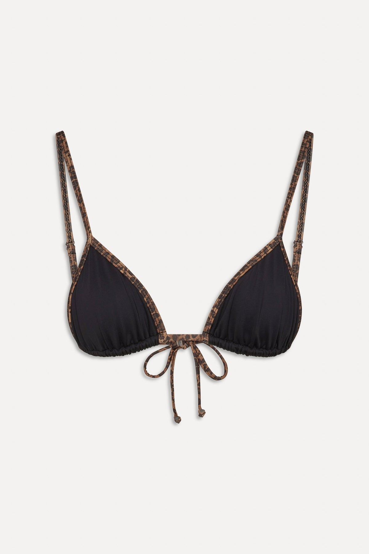 x BELLA HADID Lumia Triangle Bikini Top - Lucky Leopard | Frankies Bikinis
