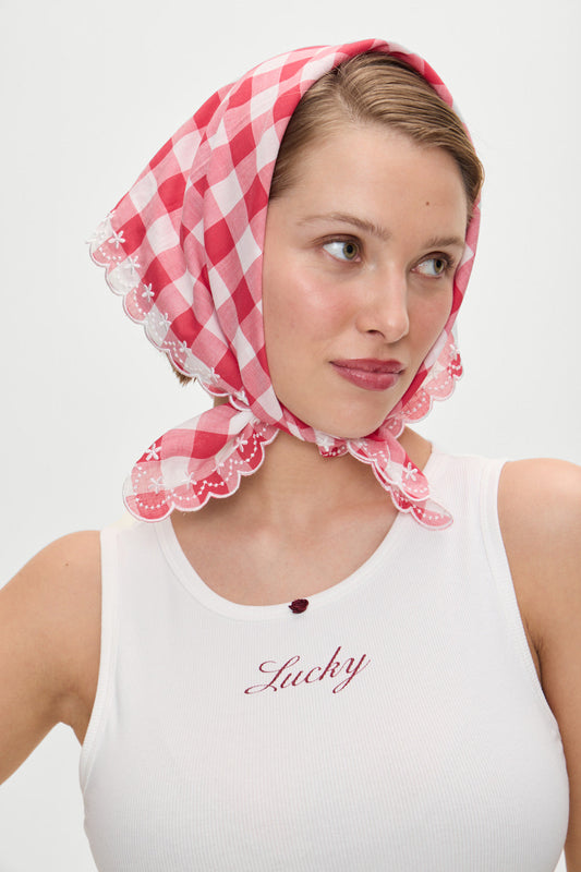 x BELLA HADID Little Miss Head Scarf - Malibu Picnic | Frankies Bikinis