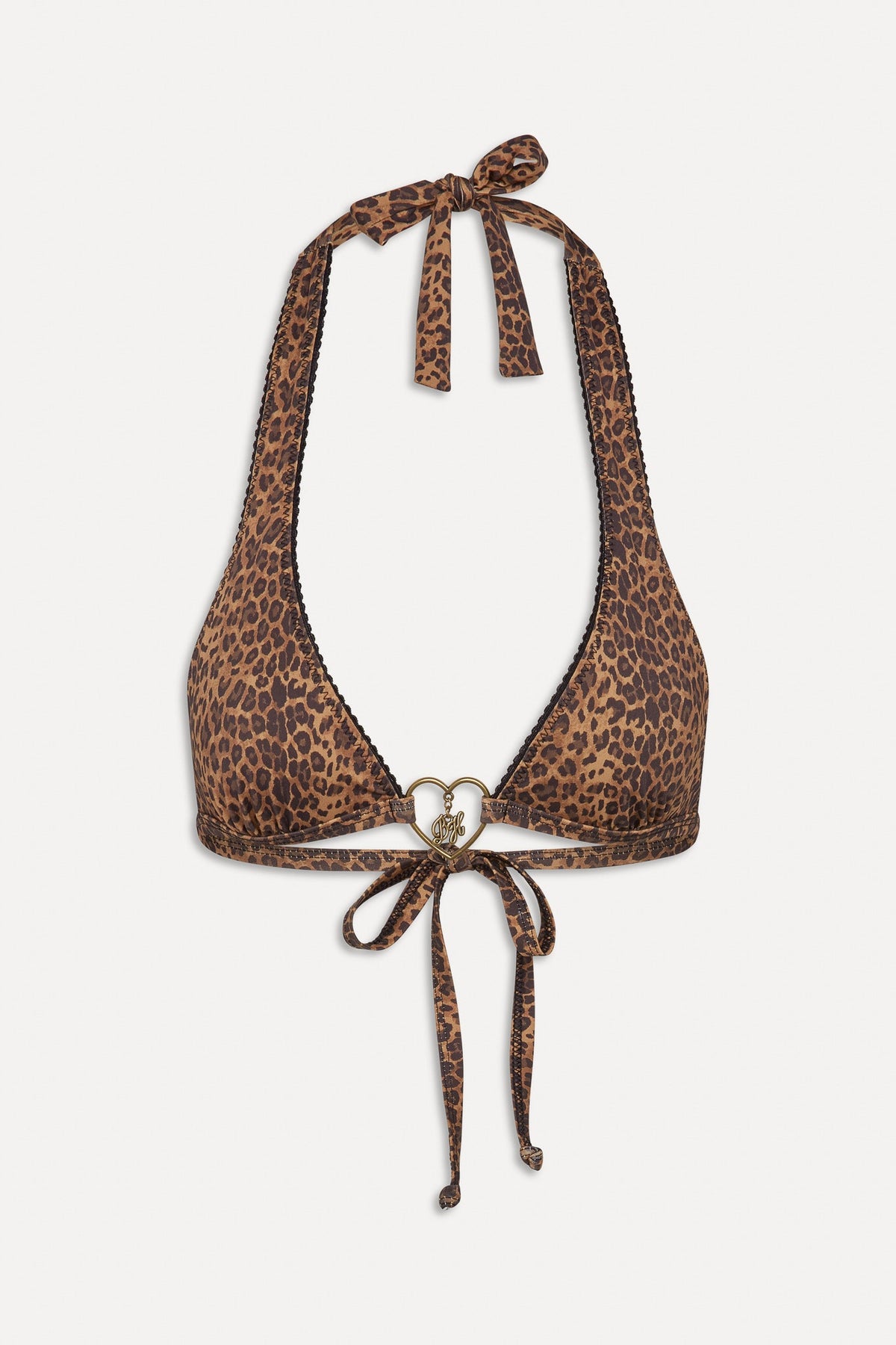 x BELLA HADID Frank Halter Bikini Top - Lucky Leopard | Frankies Bikinis