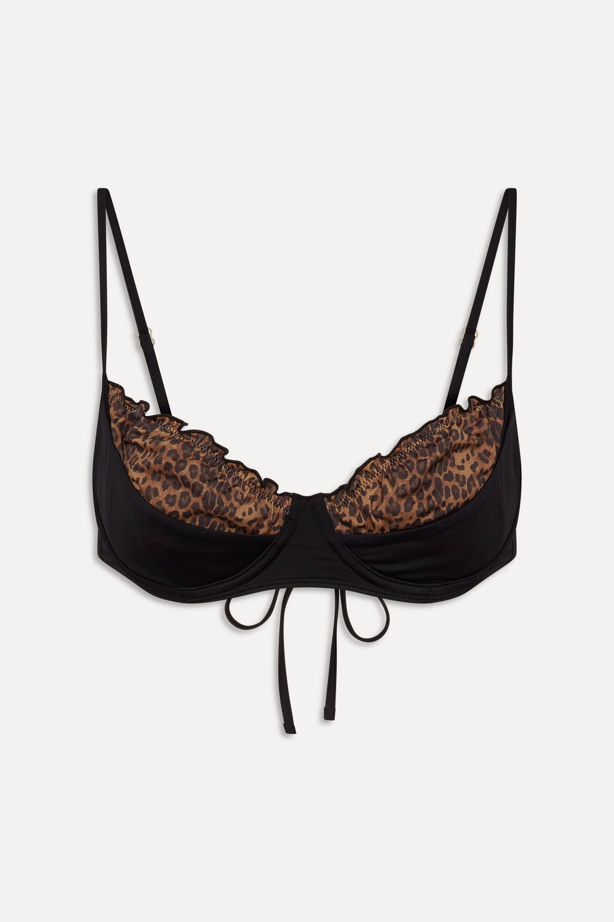 x BELLA HADID Austin Underwire Bikini Top - Lucky Leopard | Frankies Bikinis