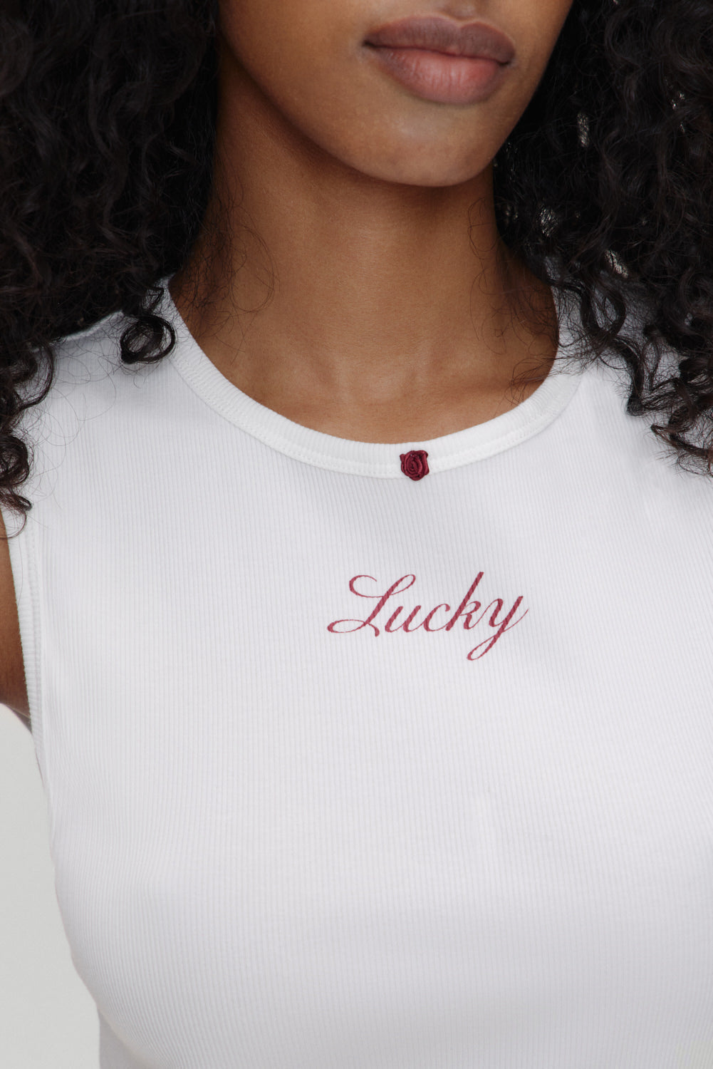 x BELLA HADID Reno Tank Top - Lone Star White | Frankies Bikinis