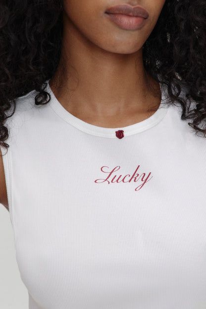 x BELLA HADID Reno Tank Top - Lone Star White | Frankies Bikinis