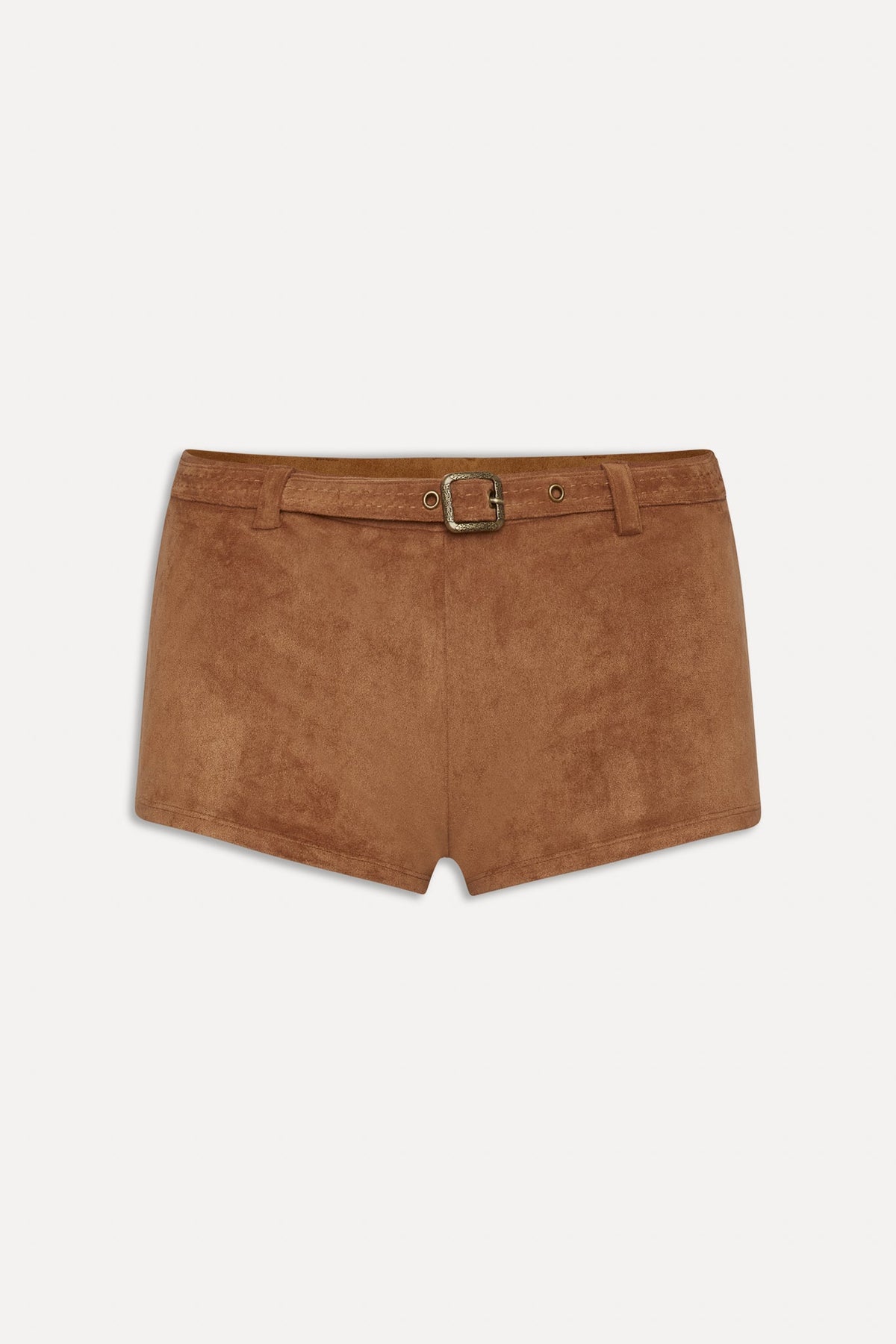 x BELLA HADID Wrangler Suede Booty Shorts - Sunkissed Suede | Frankies Bikinis