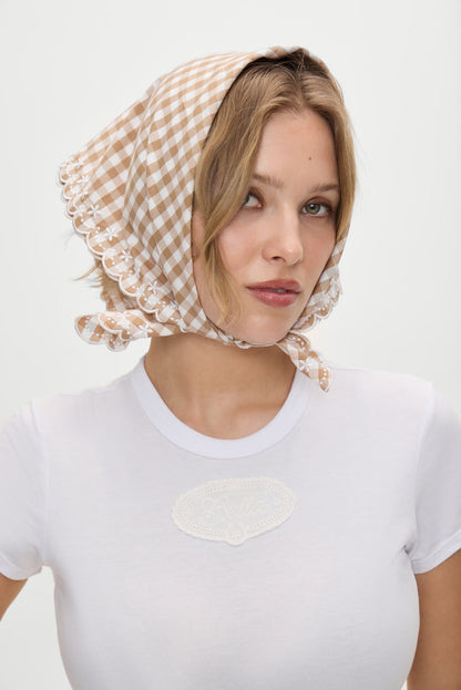 x BELLA HADID Little Miss Head Scarf - Rodeo Gingham | Frankies Bikinis