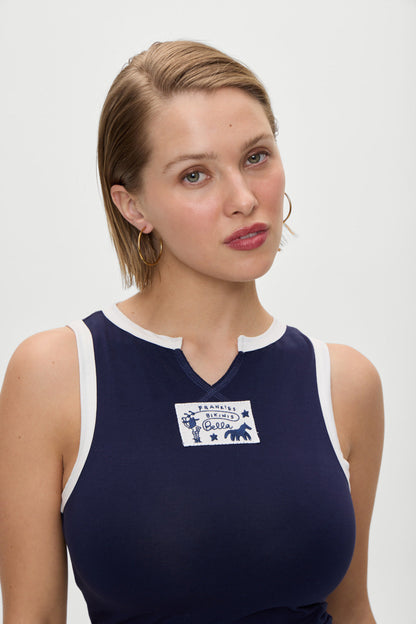 x BELLA HADID Dreamer Tank Top - Lone Star Blue | Frankies Bikinis