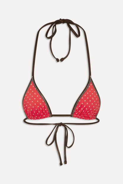 x BELLA HADID Paradise Halter Bikini Top - Lovebug | Frankies Bikinis