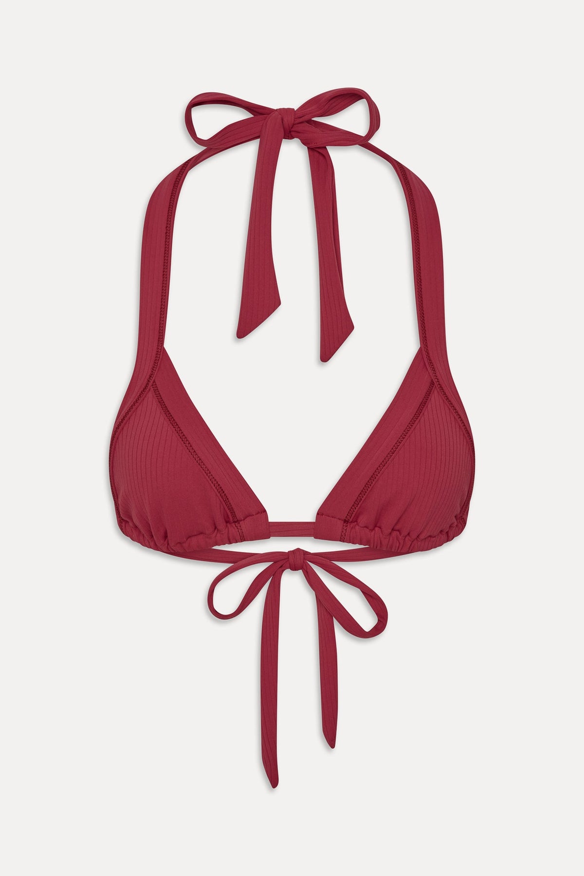 Taite Triangle Bikini Top - Vino | Frankies Bikinis