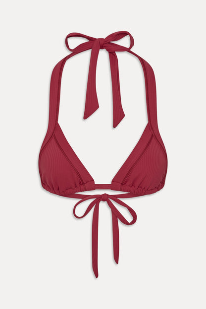 Taite Triangle Bikini Top - Vino | Frankies Bikinis