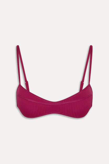 Lane Skimpy Bandeau Bikini Top - Vino | Frankies Bikinis
