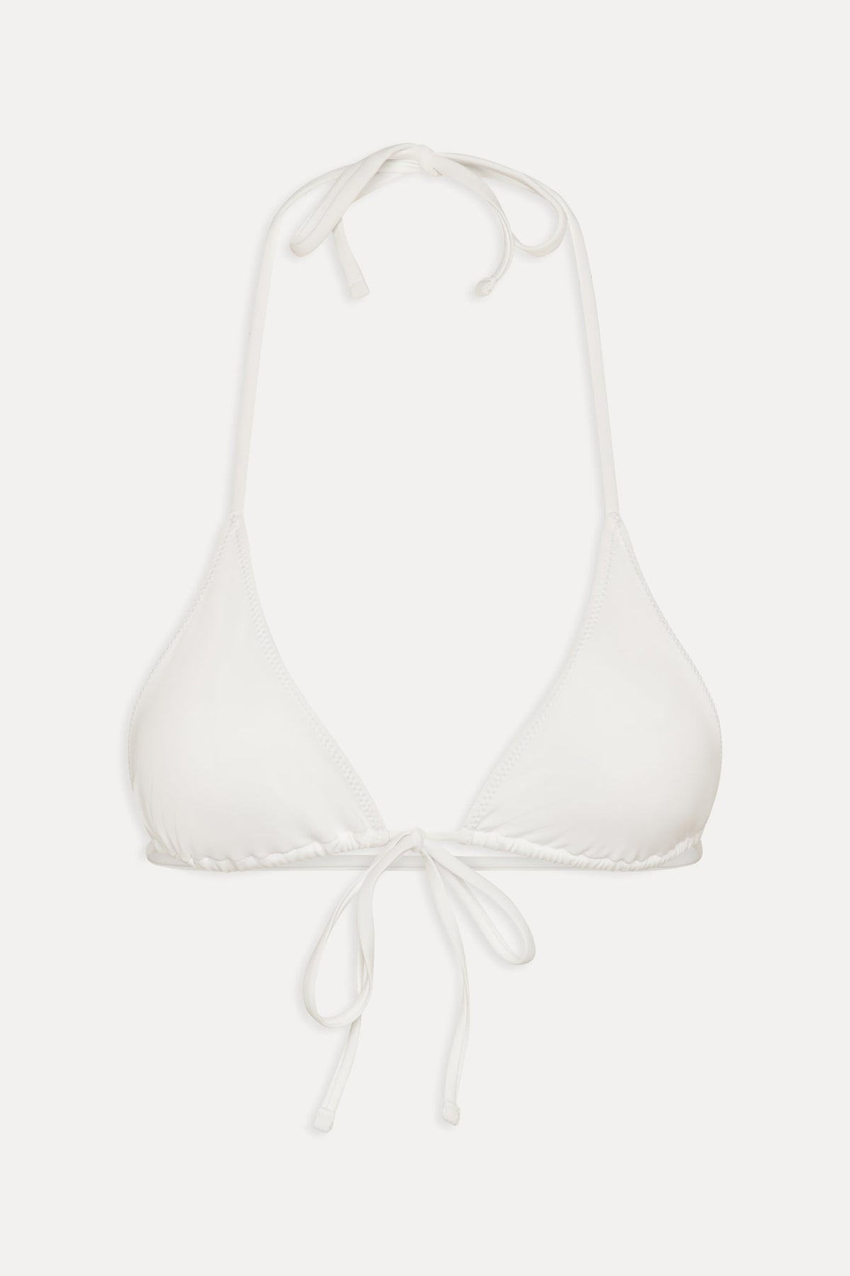 Paradise Halter Bikini Top - Optic White | Frankies Bikinis