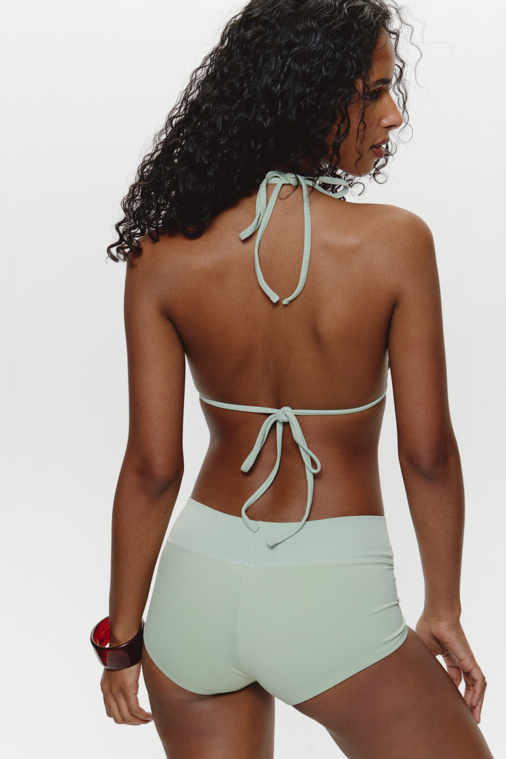 Kacey Cheeky Swim Shorts - Minty | Frankies Bikinis