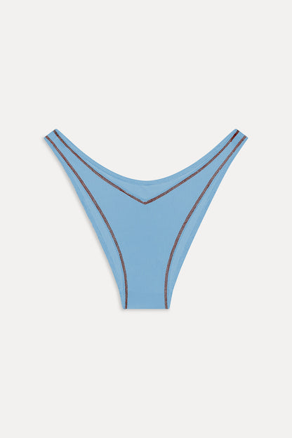Harper Cheeky Bikini Bottom - Capri Sky | Frankies Bikinis