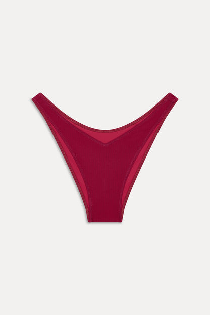 Harper Cheeky Bikini Bottom - Vino | Frankies Bikinis