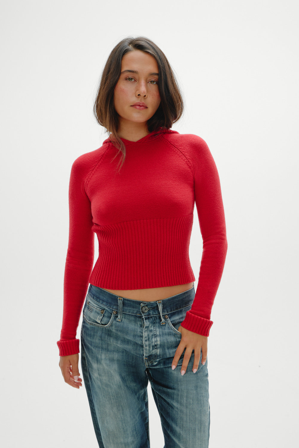 Hazel Knit Hoodie - Heartstrings | Frankies Bikinis