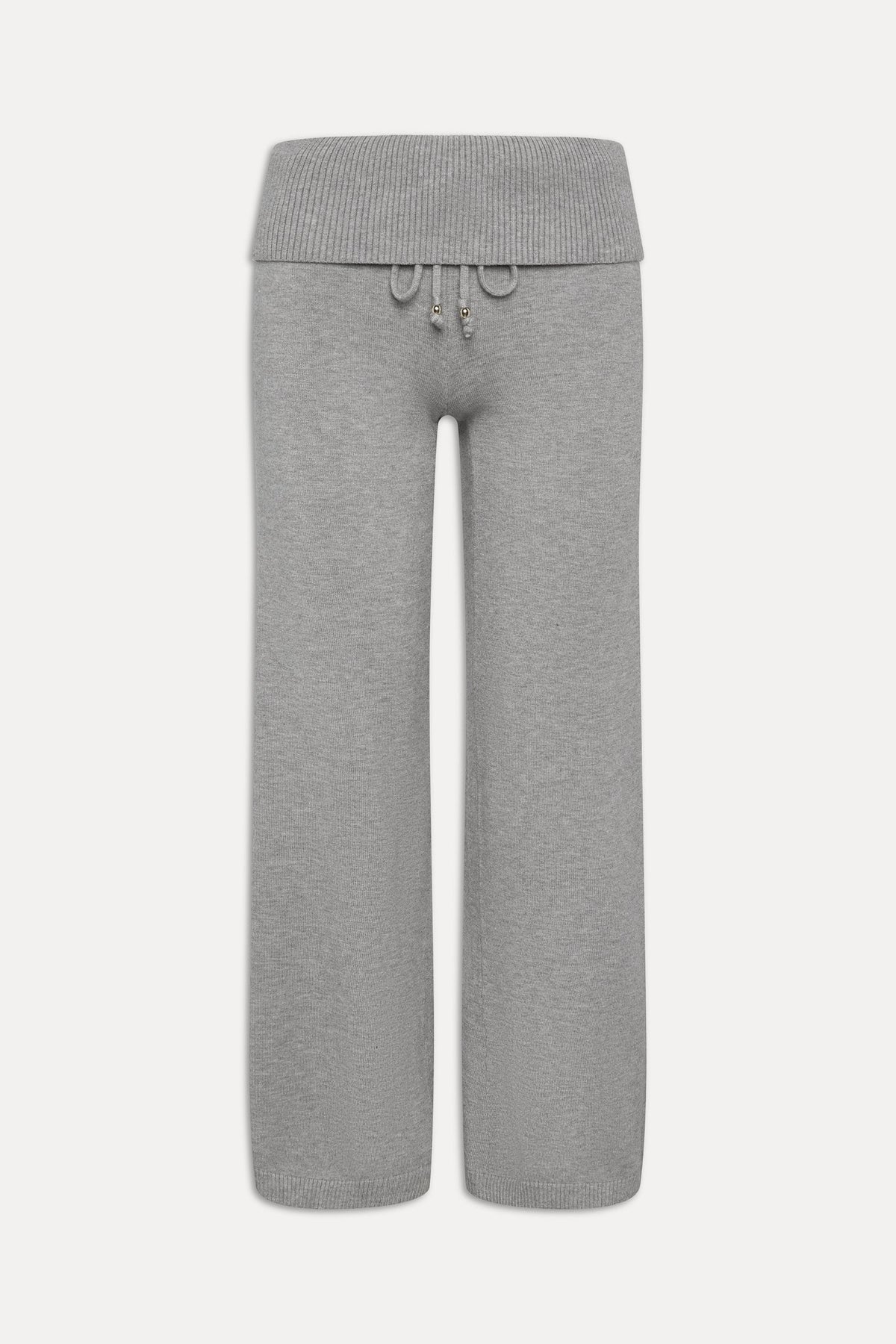 Dawson Knit Fold Over Pants - Cloud Cover | Frankies Bikinis