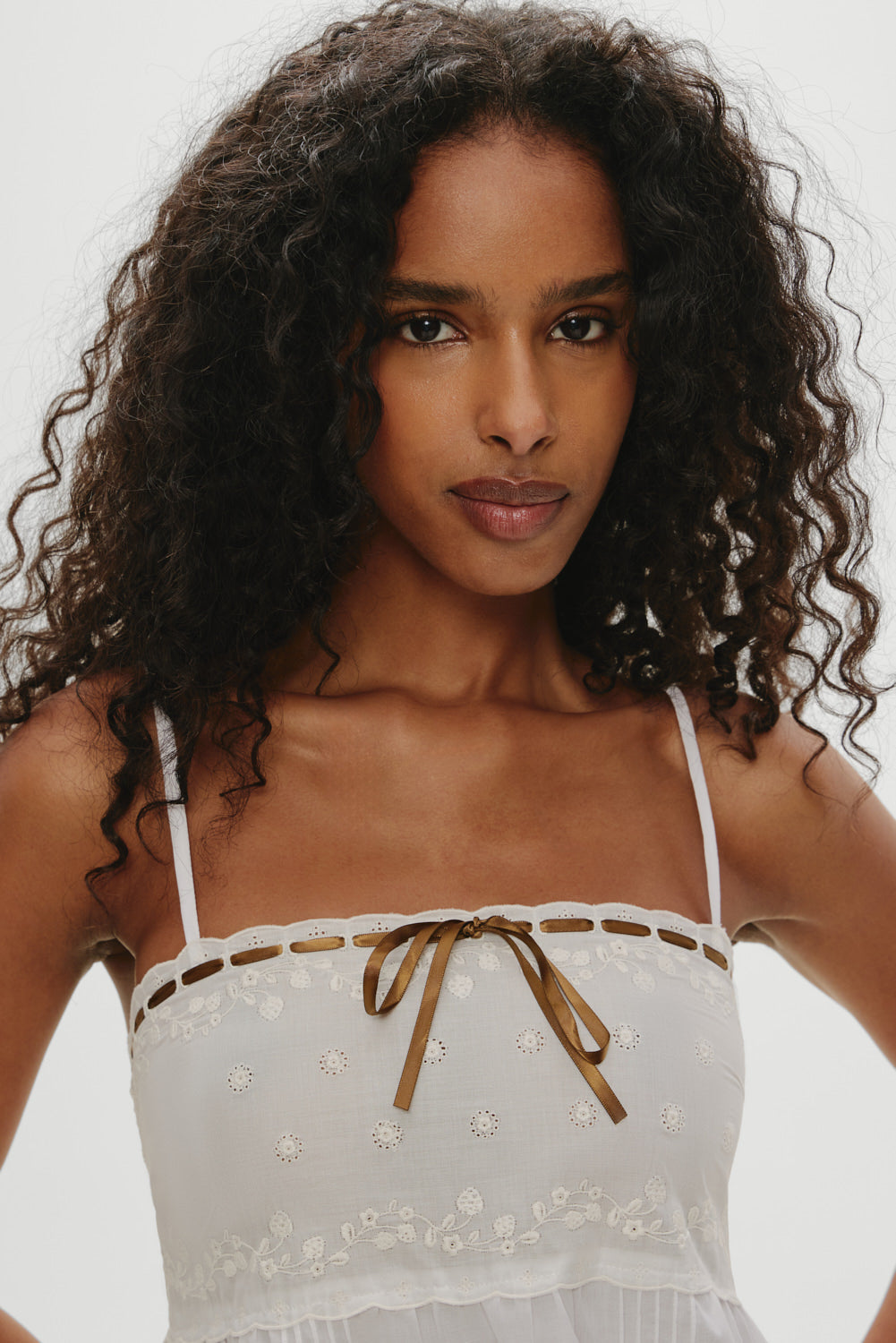 Paris Cotton Babydoll Dress - Daisy White | Frankies Bikinis