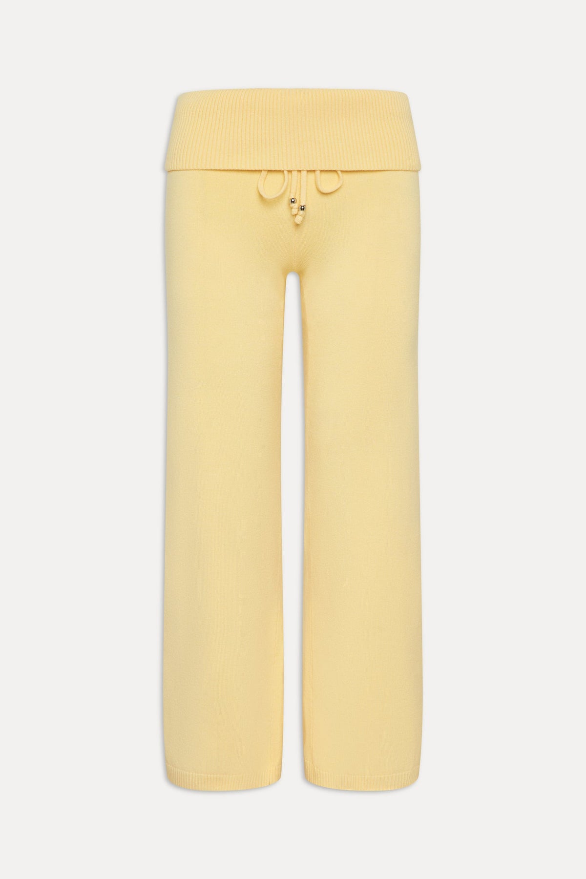 Dawson Knit Fold Over Pants - Vanilla Sugar | Frankies Bikinis