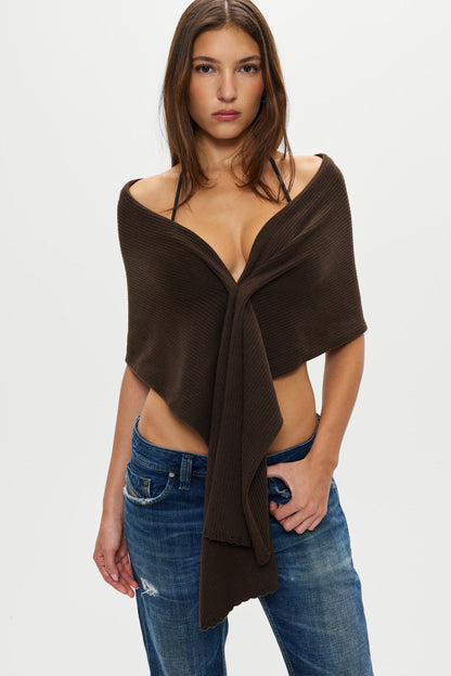 Snug Knit Scarf - Chocolate Brown | Frankies Bikinis
