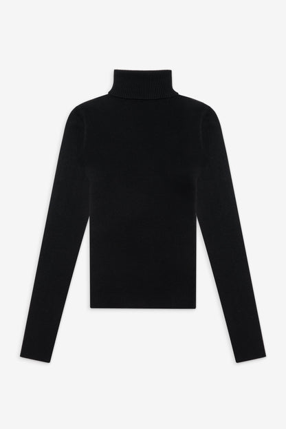 Milo Knit Turtleneck Sweater - Black | Frankies Bikinis