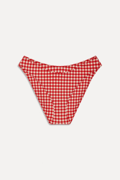 Catalina Full Coverage Bikini Bottom - Cherry Picnic | Frankies Bikinis