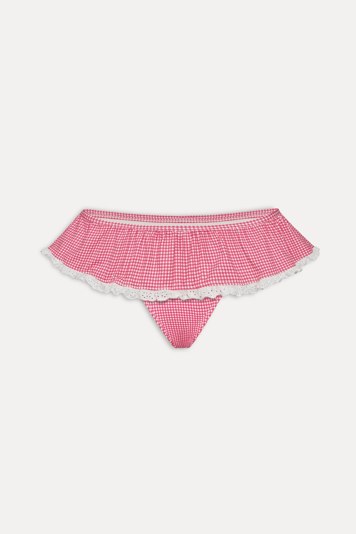 Mercer Swim Skirt - Ladybug Gingham | Frankies Bikinis