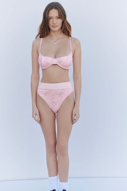 Pam Floral Underwire Bikini Top - Aurora | Frankies Bikinis
