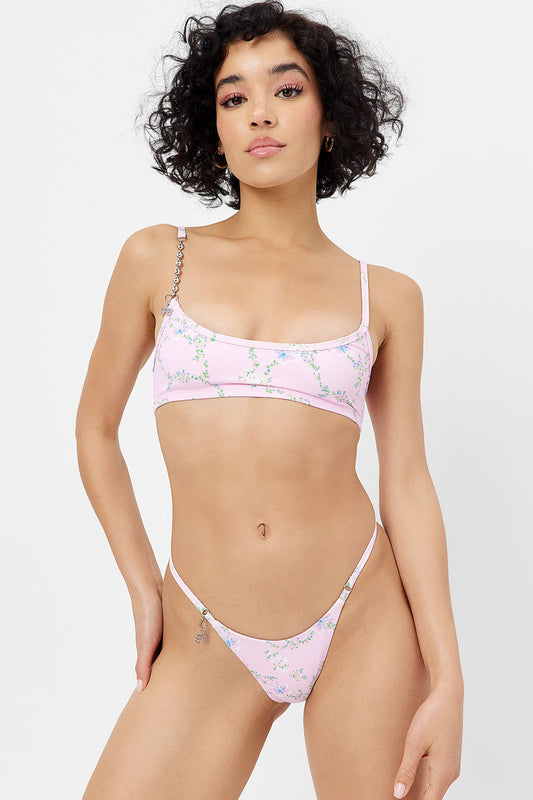 Dallas Floral Chain Bikini Top - Fairytale | Frankies Bikinis