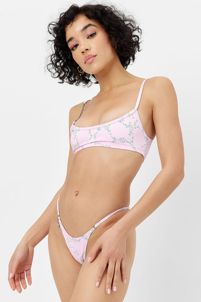 Dallas Floral Chain Bikini Top - Fairytale | Frankies Bikinis