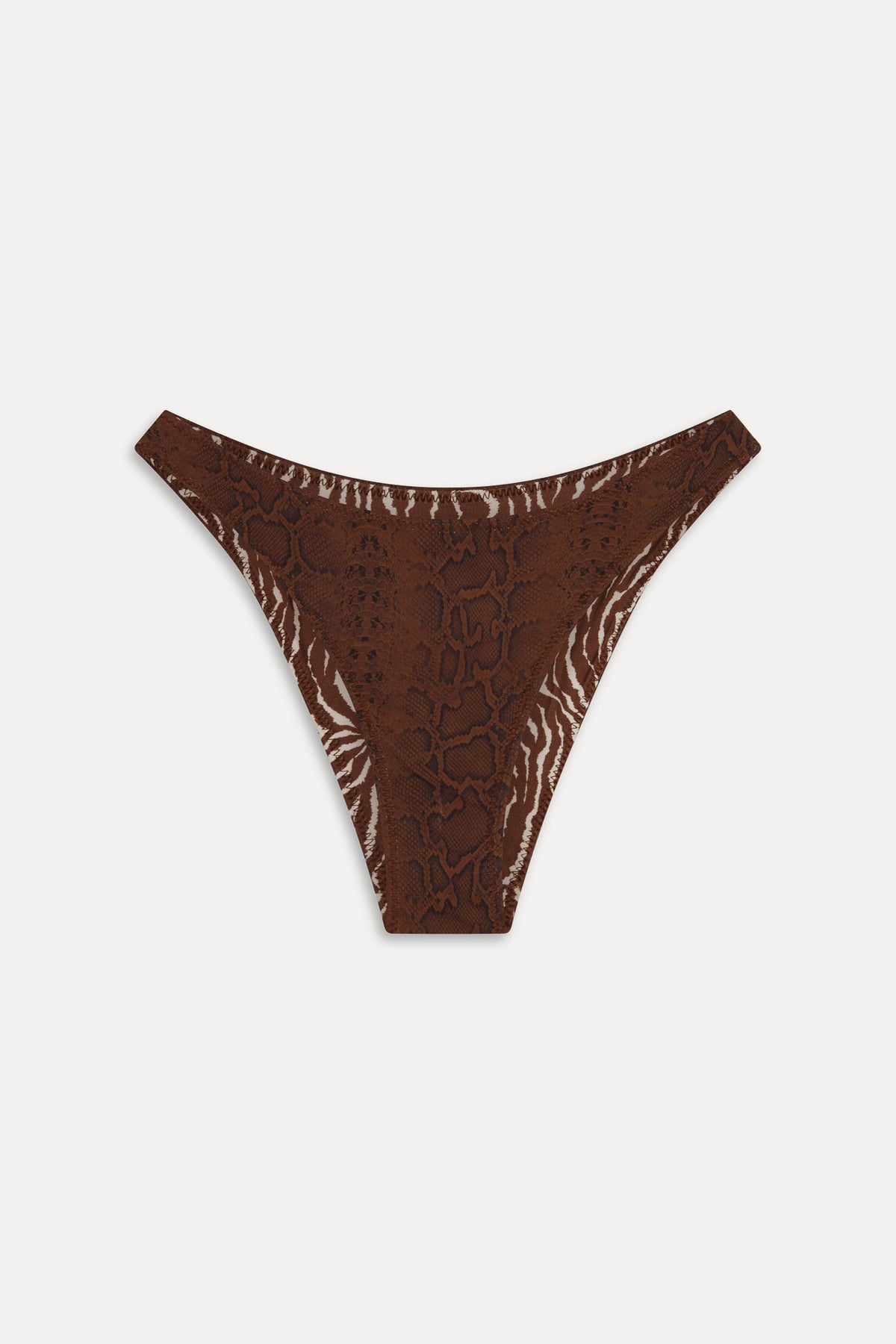 x Réalisation Par Dove Reversible Bikini Bottom - Python/Animal | Frankies Bikinis