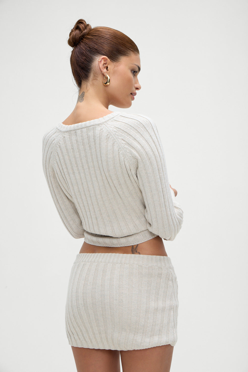 Ashton Cotton Knit Sweater - Cream | Frankies Bikinis