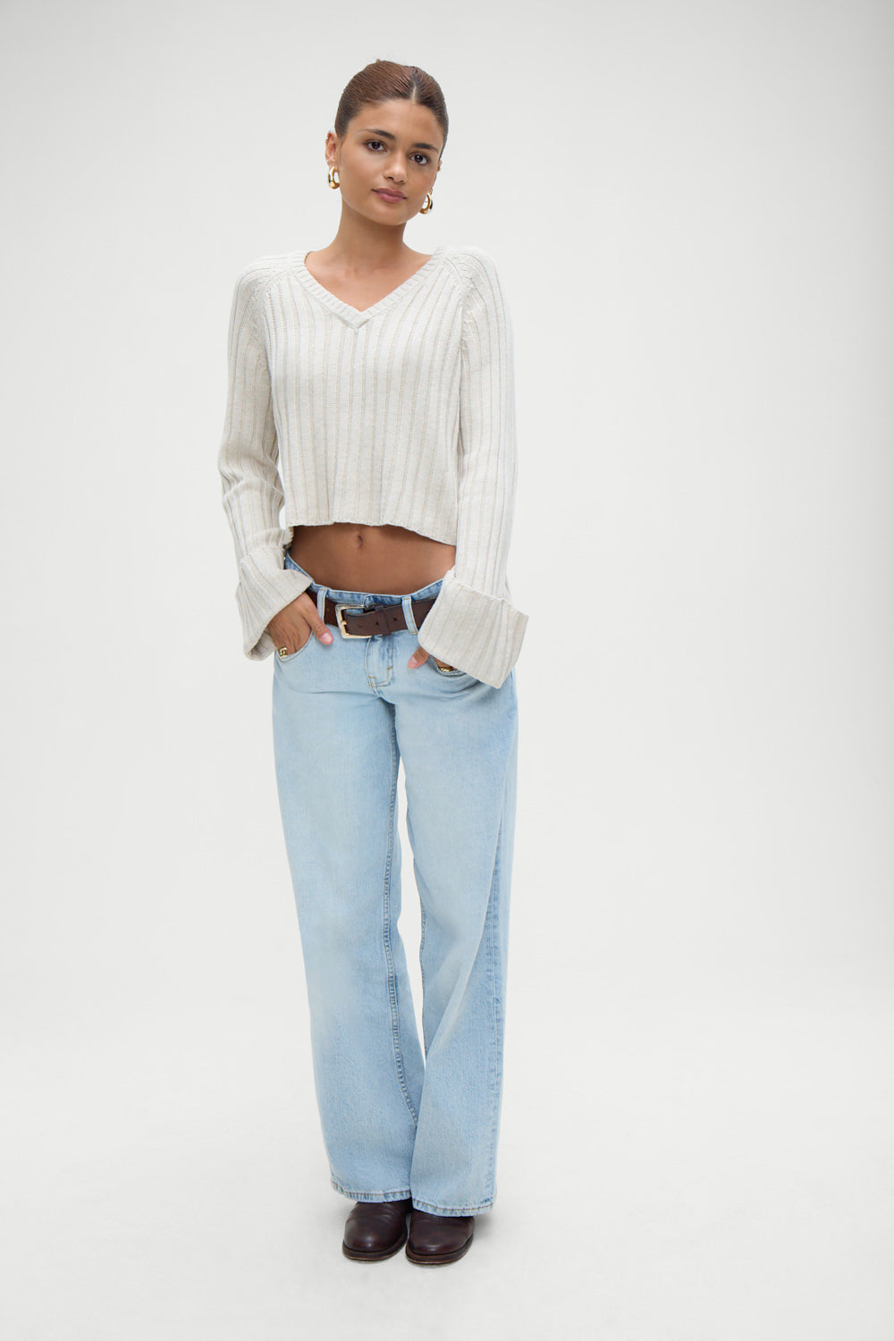 Ashton Cotton Knit Sweater - Cream | Frankies Bikinis