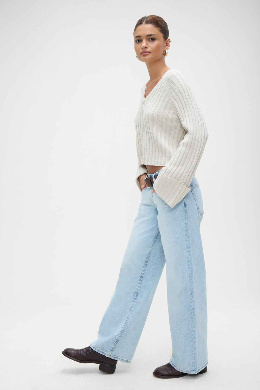 Ashton Cotton Knit Sweater - Cream | Frankies Bikinis