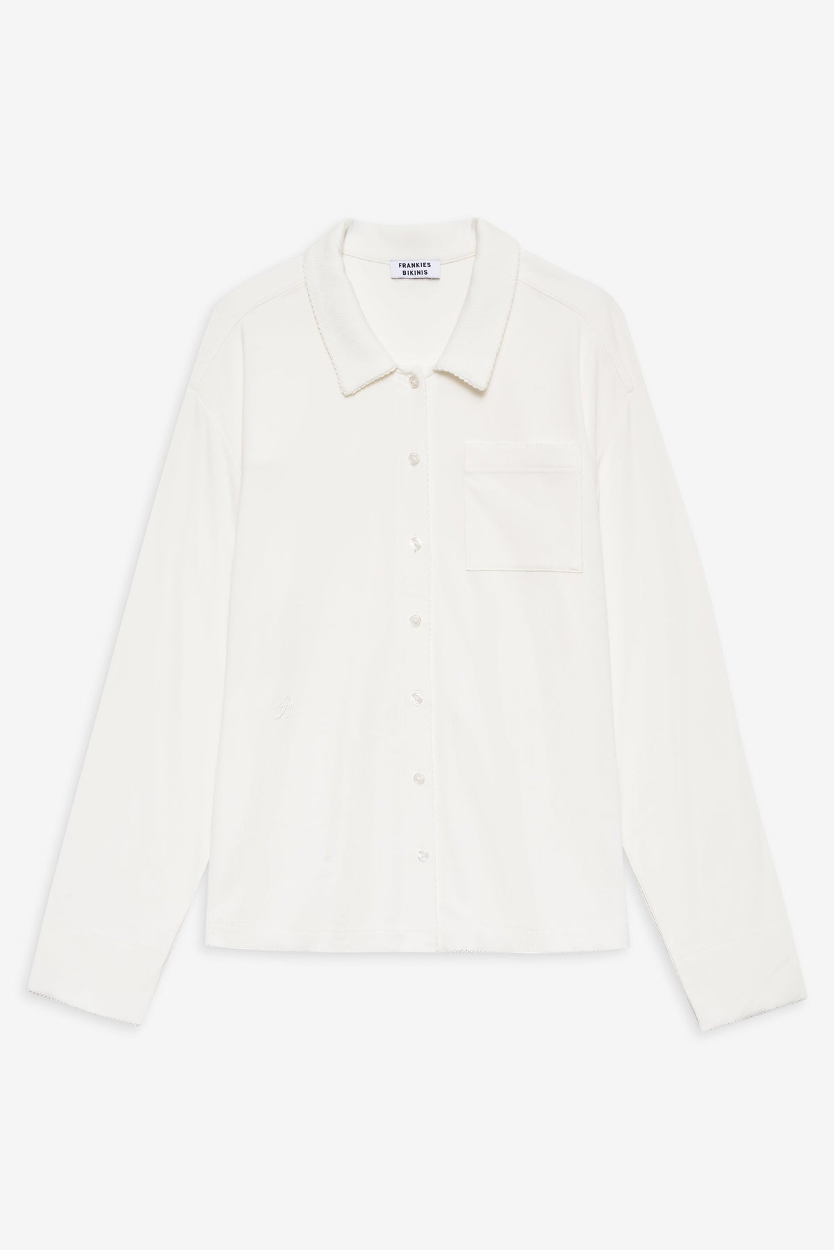 Rory Long Sleeve Sleep Shirt - Seashell | Frankies Bikinis