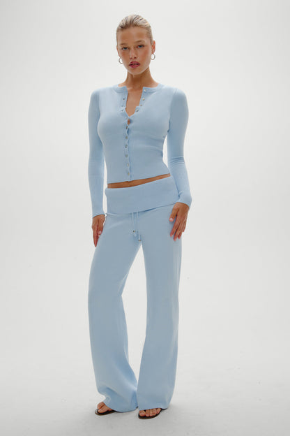 Lenon Button Up Knit Sweater - Daydream | Frankies Bikinis