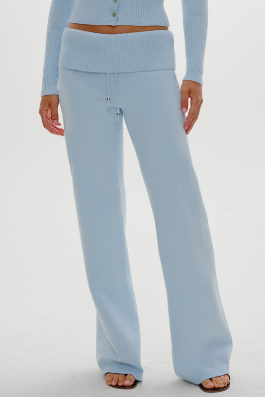 Dawson Knit Fold Over Pants - Daydream | Frankies Bikinis