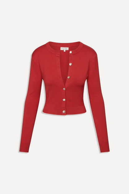 Sundae Cropped Cardigan - Cherry | Frankies Bikinis
